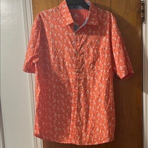 Disney Orange Casual Button Down Shirt